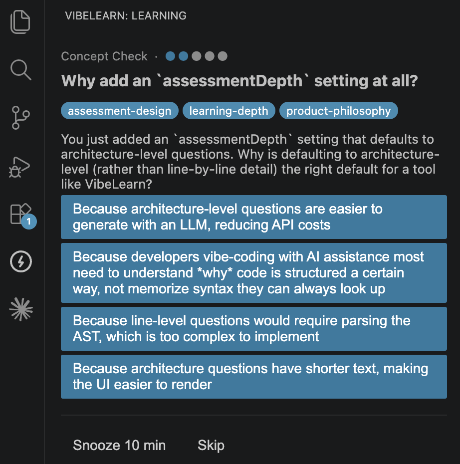 Vibe Learning — Screenshot 2